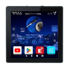 8 Ohm Android 10.0 System Smart WIFI Bluetooth 4X25W Wall Amp, Black