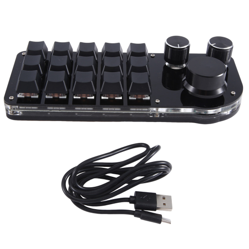 Programming Macro Custom 15 Keys 3 Knob Keyboard Mechanical Hotswap A 1