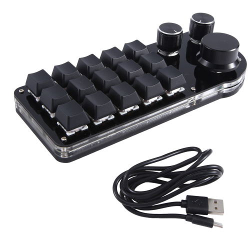 Programming Macro Custom 15 Keys 3 Knob Keyboard Mechanical Hotswap A 2