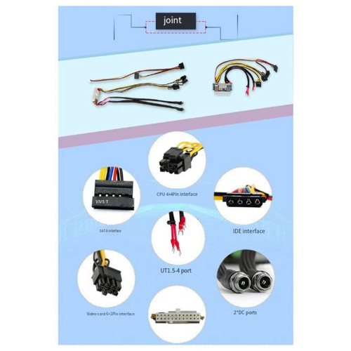 Είσοδος 450W 24Pin 12V DC Διακόπτης εξόδου 450W Τροφοδοτικό DC-DC ATX 2
