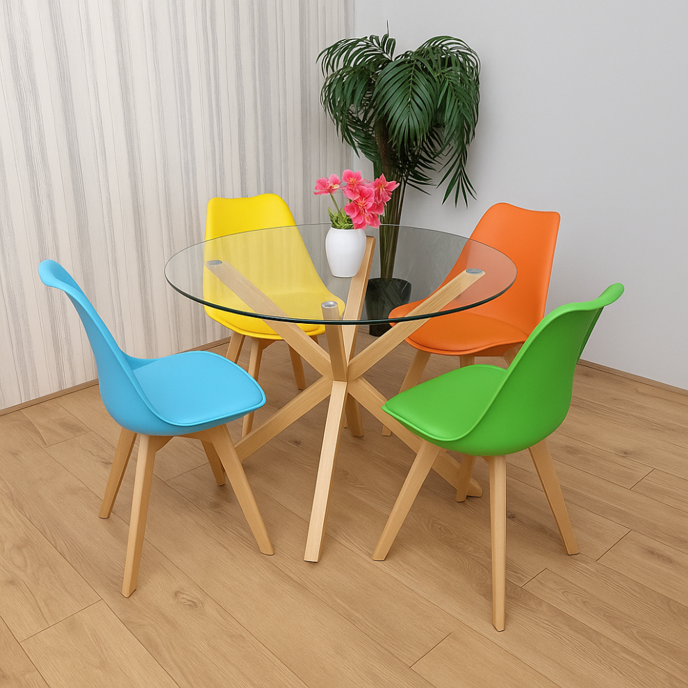 Dining Table Set with 4 Chairs Dining Room, and Kitchen table set of 4