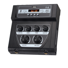 Mikser audio do karaoke MF8 do użytku na zewnątrz z efektem nagrywania Bluetooth – wtyczka EU, A