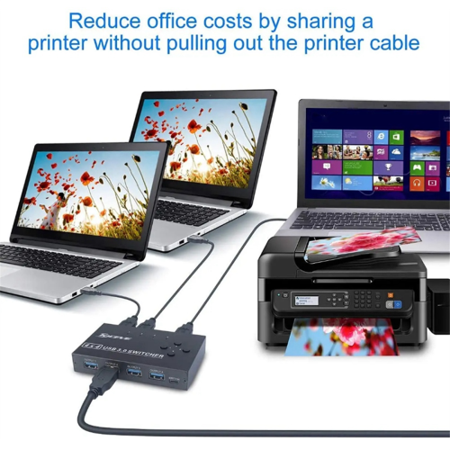 Przełącznik USB 3.0 Przełącznik KM 4 Komputer Laptop PC 2