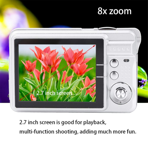 18MP HD Digital Camera with 2.7 inch LCD Screen, Rechargeable Battery 2