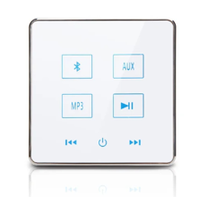 Home Theater Bluetooth Wall Amplifier Support USB TF Card(White)