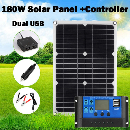 20W car battery solar panel System kit solar charger portable 2