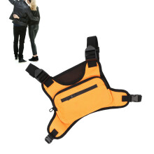 Outdoor-Sport-Brusttasche Modische Große Kapazität Weste Brusttasche für Training, Radfahren, Wandern Orange