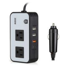 200W auto-omvormer, DC 12V naar 110V AC auto-stekkeradapter