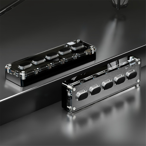 5 Tasten Benutzerdefinierte Tastatur Makro Programmierbare Bluetooth-Tastatur Schwarz 2