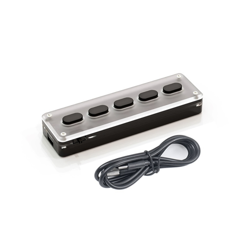 5 Tasten Benutzerdefinierte Tastatur Makro Programmierbare Bluetooth-Tastatur Schwarz 1