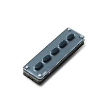 5 Tasten Benutzerdefinierte Tastatur Makro Programmierbare Bluetooth-Tastatur Schwarz