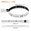 Pacote com 100 pulseiras VIP de tecido para eventos e festas (prateadas) 3