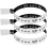 Pacote com 100 pulseiras VIP de tecido para eventos e festas (prateadas) 1