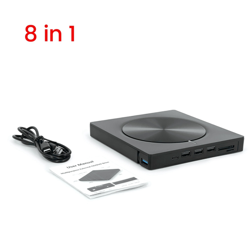 Φορητή εξωτερική μονάδα οπτικού δίσκου USB3.0/Type-C με οκτώ σε ένα σύστημα εγγραφής 2