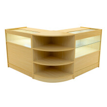 Harmonia LED Winkel Toonbank Set B900, C900 & LM60 - Esdoorn