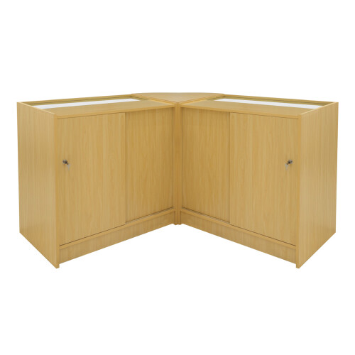 Comptoir de Ventes Verouillables MDF Érable LED Ensemble Harmonia B900 C900 LM60 2