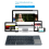 Teclado Bluetooth para iOS/Android/Tablet Teclado Plateado 7
