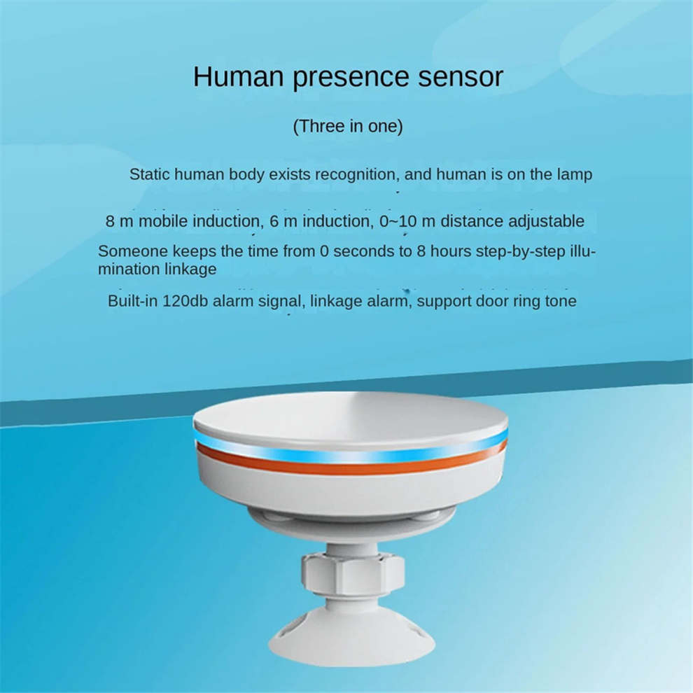 Zigbee 3.0 Human Presence Sensor 24G 5V Mmwave Radar With Alarm 4713228661149