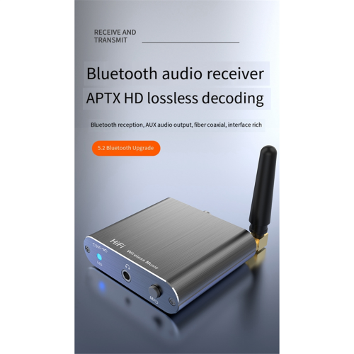 Δέκτης HD Bluetooth5.2 AUX ομοαξονικός προσαρμογέας ήχου οπτικής Ινών 2