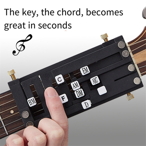 Συσκευή συγχορδίας κιθάρας Folk Classical Chord Assist One-Key, μαύρη 1