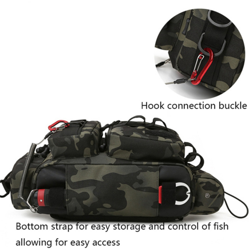 Fishing Tackle Backpack Lure Box Gear Storage Bag C 1