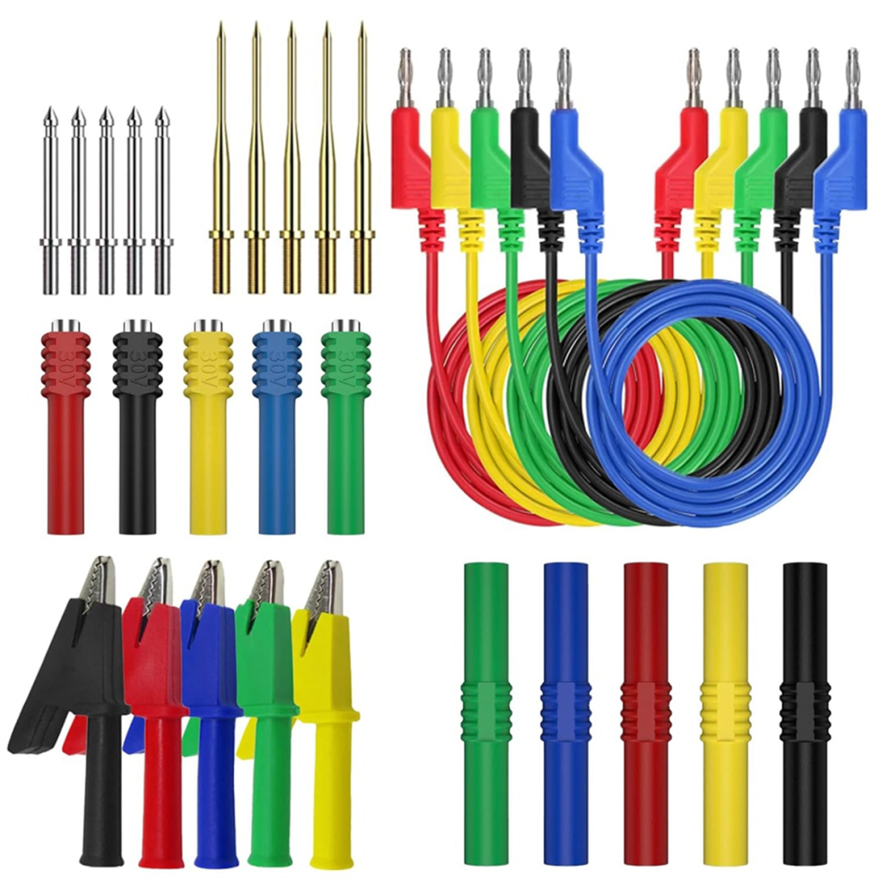 Banana Plug Test Leads Kit, 4Mm With Threading Probe, For Multimeter 4713228697063