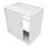 Comptoir de Ventes Verouillables MDF Blanc LED Ensemble Harmonia B900 C900 LM60 11