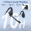 Bluetooth-headset met microfoon, open-ear hoofdtelefoon 4
