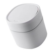Desktop-Müllbehälter aus Kunststoff mit Deckel – Mini, klein, für Esstisch, Schreibtisch, Zuhause und Büro – Stauraum für Unordnung