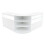 Comptoir de Vente Verouillable MDF Blanc LED Ensemble Harmonia B1200 C1200 LM60 1