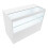 Comptoir de Vente Verouillable MDF Blanc LED Ensemble Harmonia B1200 C1200 LM60 7