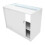 Comptoir de Vente Verouillable MDF Blanc LED Ensemble Harmonia B1200 C1200 LM60 11