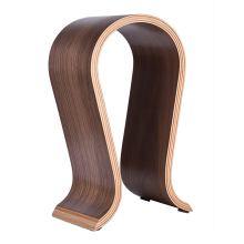 U-förmiger Headset-Ständer, Kopfhörerhalter aus Holz für On-Ear-Kopfhörer