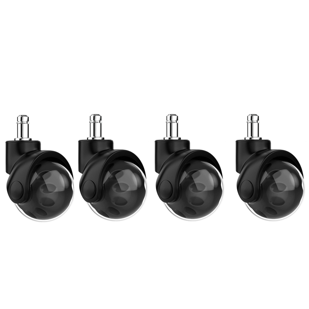 4Pcs Office Chair Replacement Wheel - Quiet & Smooth Gliding,Black 4713228603774