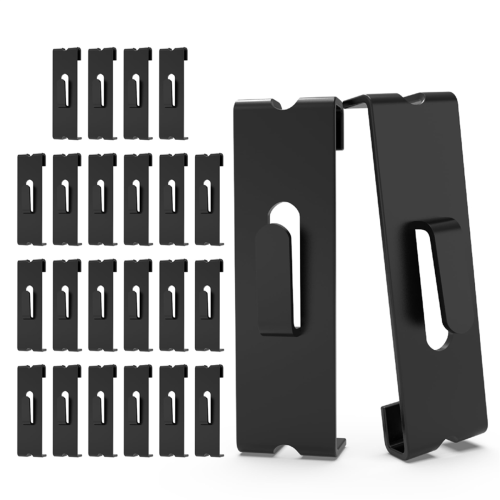 24Pcs Gridwall Hooks Hangers,Grid Panel Hooks Grid Wall Hook Black