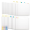 Organizador de Papel para Scrapbook com 24 Peças, 30x33cm (12x13 polegadas) e 100 Abas. 1