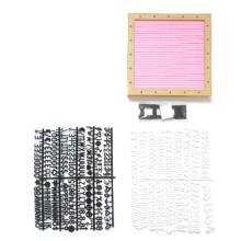 Quadro de Letras de Feltro, Quadro de Mensagens de Feltro, Placas Intercambiáveis Rosa