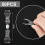Lot de 50 pinces de présentation double face transparentes et rotatives 2
