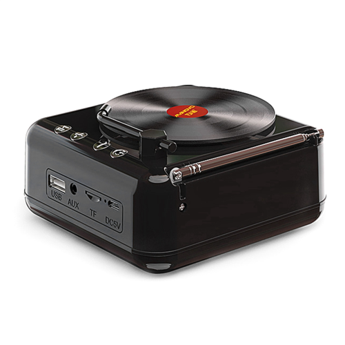 Głośnik gramofonowy MANOVO USB Bluetooth V5.0 Stereo, czarny