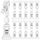 Lot de 50 pinces de présentation double face transparentes et rotatives 1