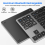 2.4G Bluetooth Number Pad Ultra-thin Wireless Numpad Black 6