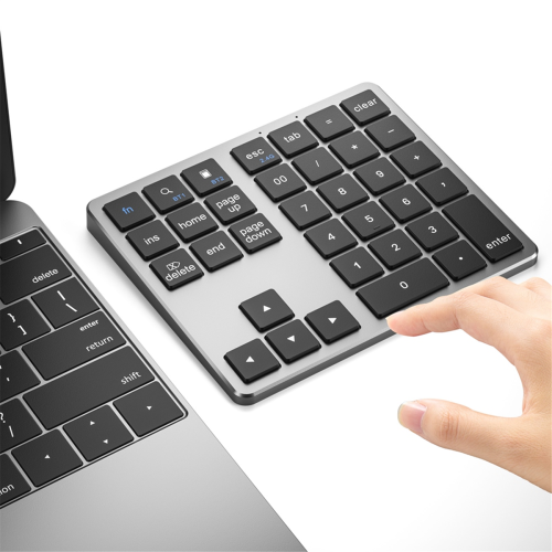 2.4G Bluetooth Number Pad Ultra-thin Wireless Numpad Black 2