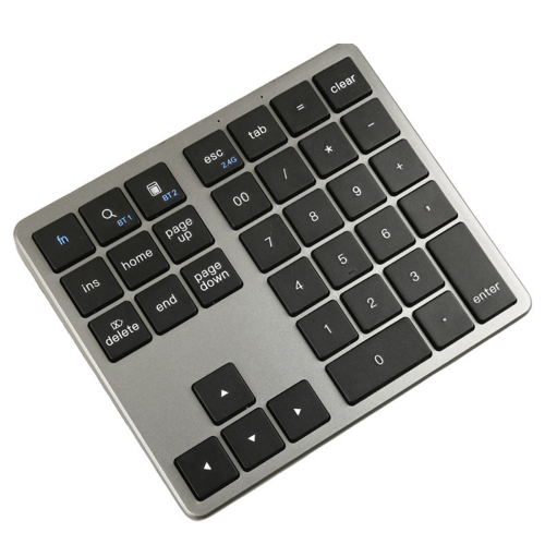 2.4G Bluetooth Number Pad Ultra-thin Wireless Numpad Black 1