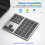2.4G Bluetooth Number Pad Ultra-thin Wireless Numpad Black 4