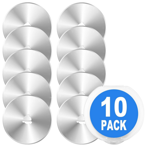 60mm - 10 Pcs Rotary Blades Refill Fit on Most 60 mm Rotary Cutter 1