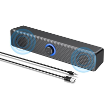 Ηχεία υπολογιστή Bluetooth με κουμπί ελέγχου έντασης ήχου και είσοδο Aux 3,5 mm