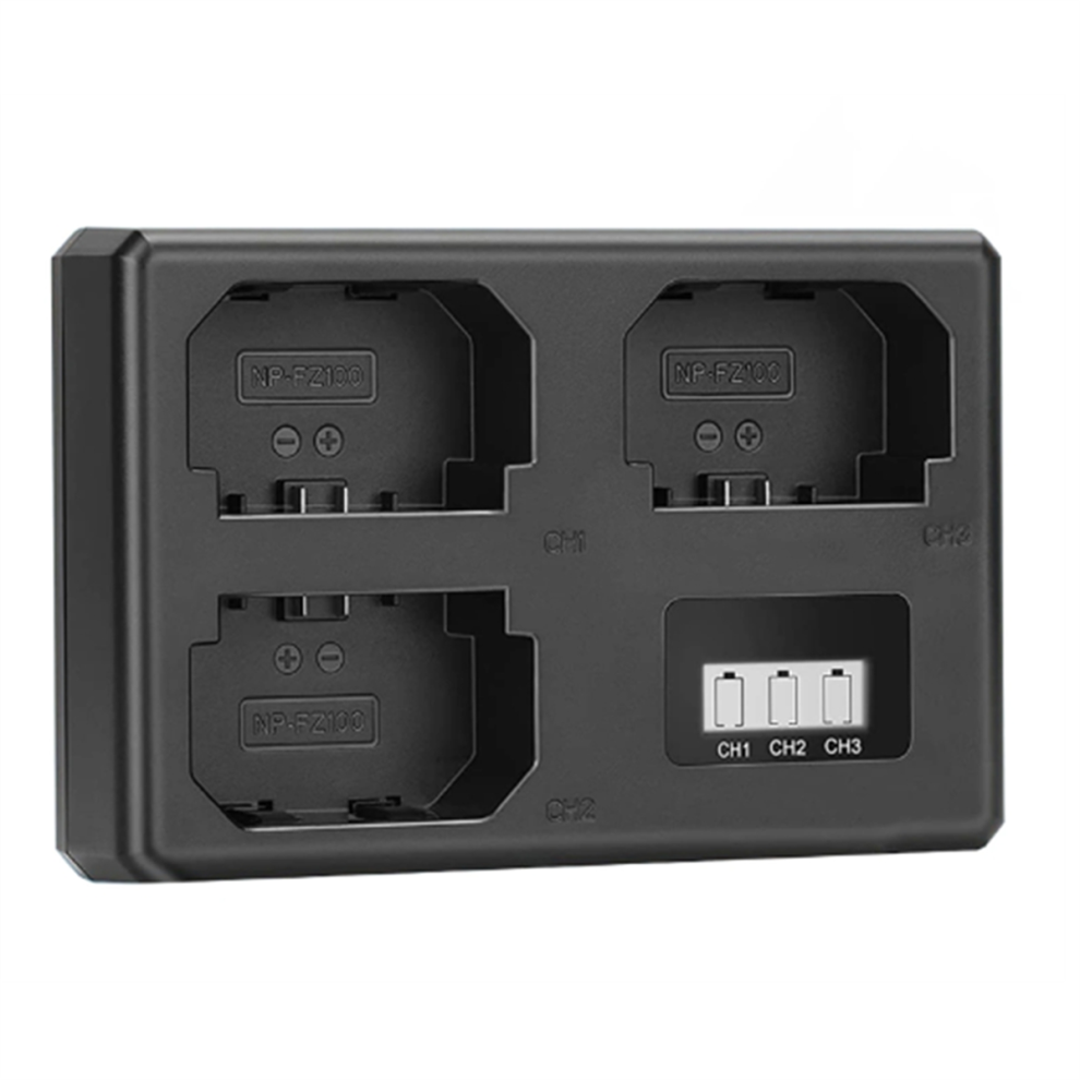 Np-Fz100 Npfz100 Battery 3 Slot Charger Camera Alpha A7r3 4713228624540