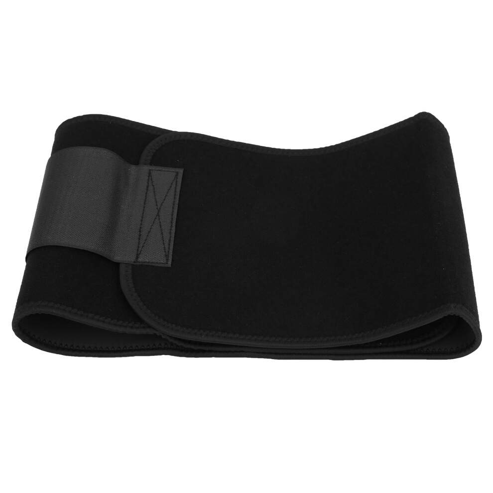 Elastic Waist Support Belt Nylon Lumbar Back Belt 110x20cm Black