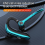 Wireless Headphones With Dual Microphone Bluetooth Earphone Blue 6