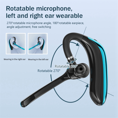 Wireless Headphones With Dual Microphone Bluetooth Earphone Blue 1